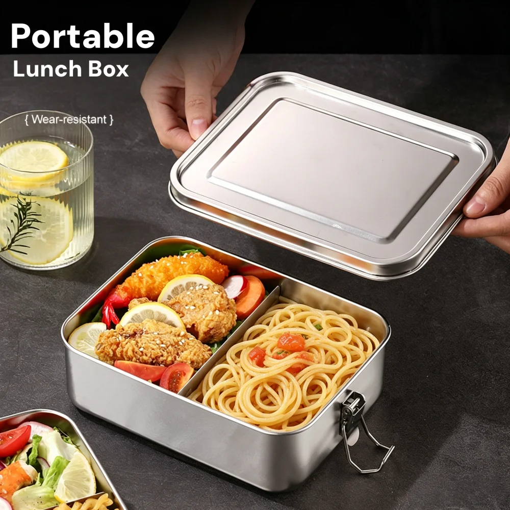 Food Snacks Wholesale - Stainless Steel Bento Box Metal Lunch