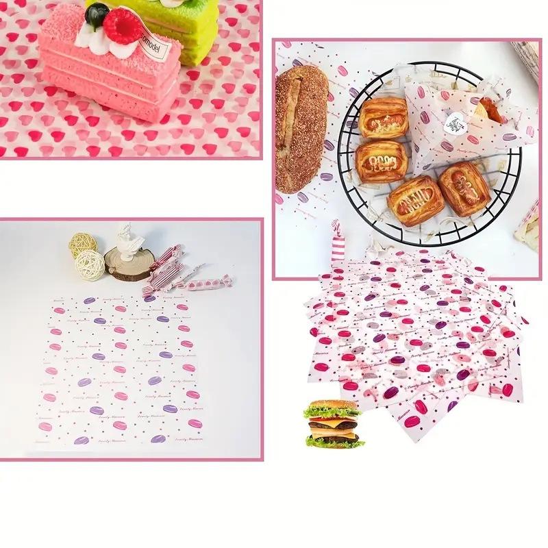 Food Snacks Wholesale - Colorful Patterned Wax Paper 50Pcs Greaseproof