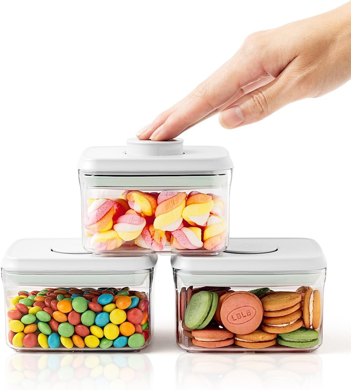 Qt Food Snacks - 0.6 Qt Pop Containers - 3