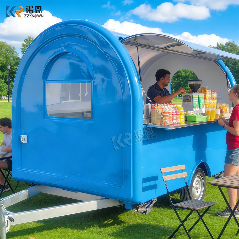 Fast Food With Snacks - Commercial Fast Food Trailer Mobile Portable