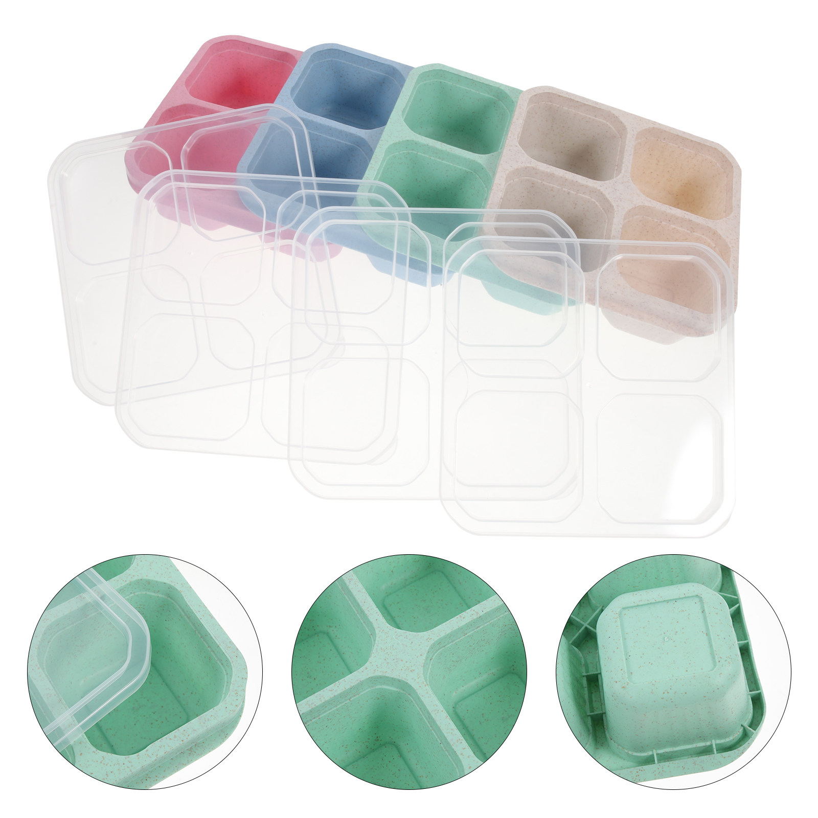 Food And Snacks Ideas - 4Pcs Candy Dish Snack Serving Tray