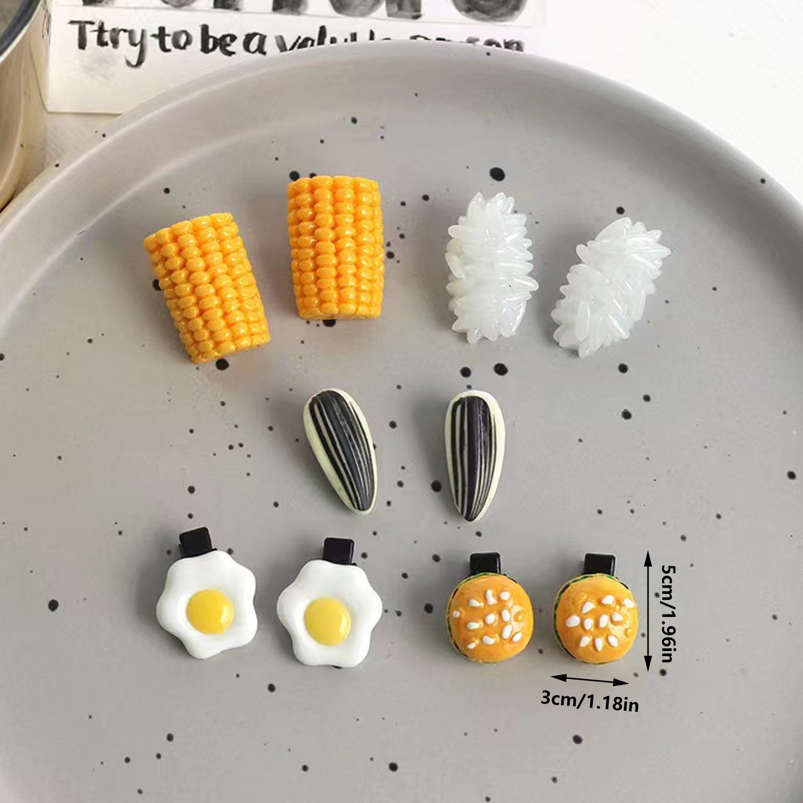 Mini Food Hair Clips Set Reali - مراجعة Food Snacks Wholesale وسعره