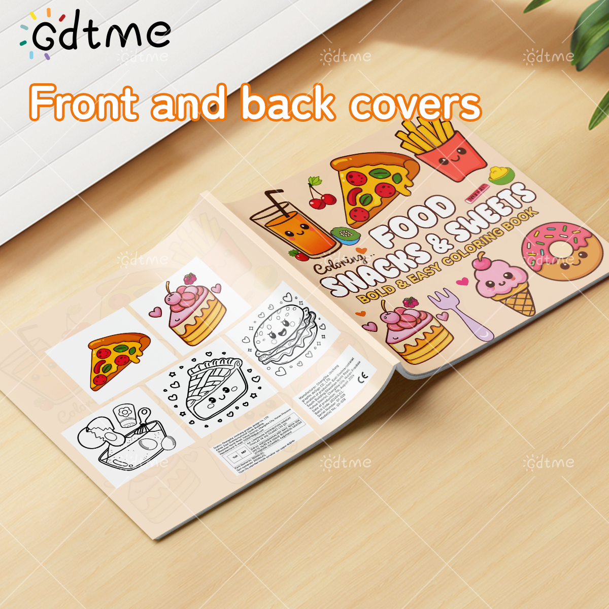 FOOD SNACKS & SWEETS Themed Co - مراجعة Food Snacks Coloring Book وسعره