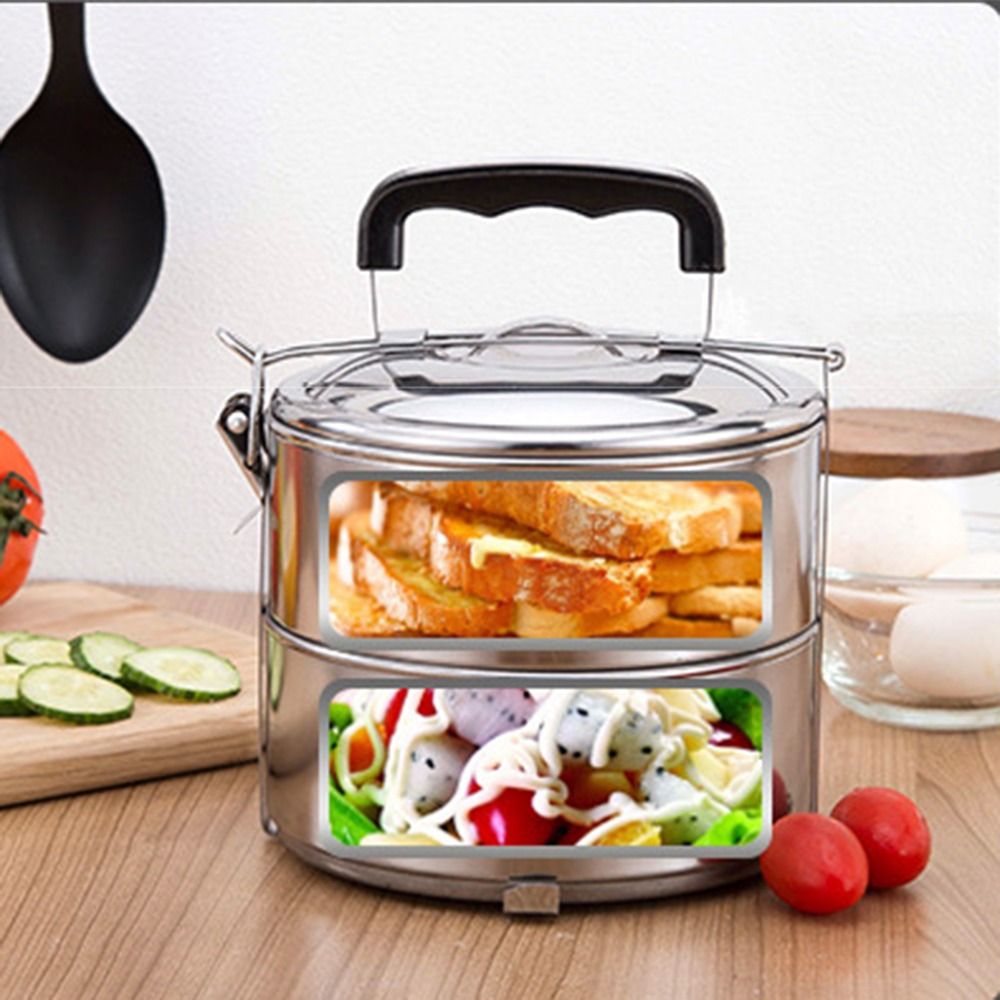 Round Stackable Lunch Snack Bo - مراجعة Snacks Food Warmer وسعره