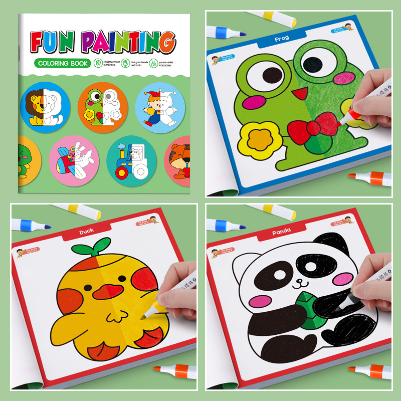 Kids Symmetrical Painting Acti - مراجعة Food Snacks Coloring Book وسعره