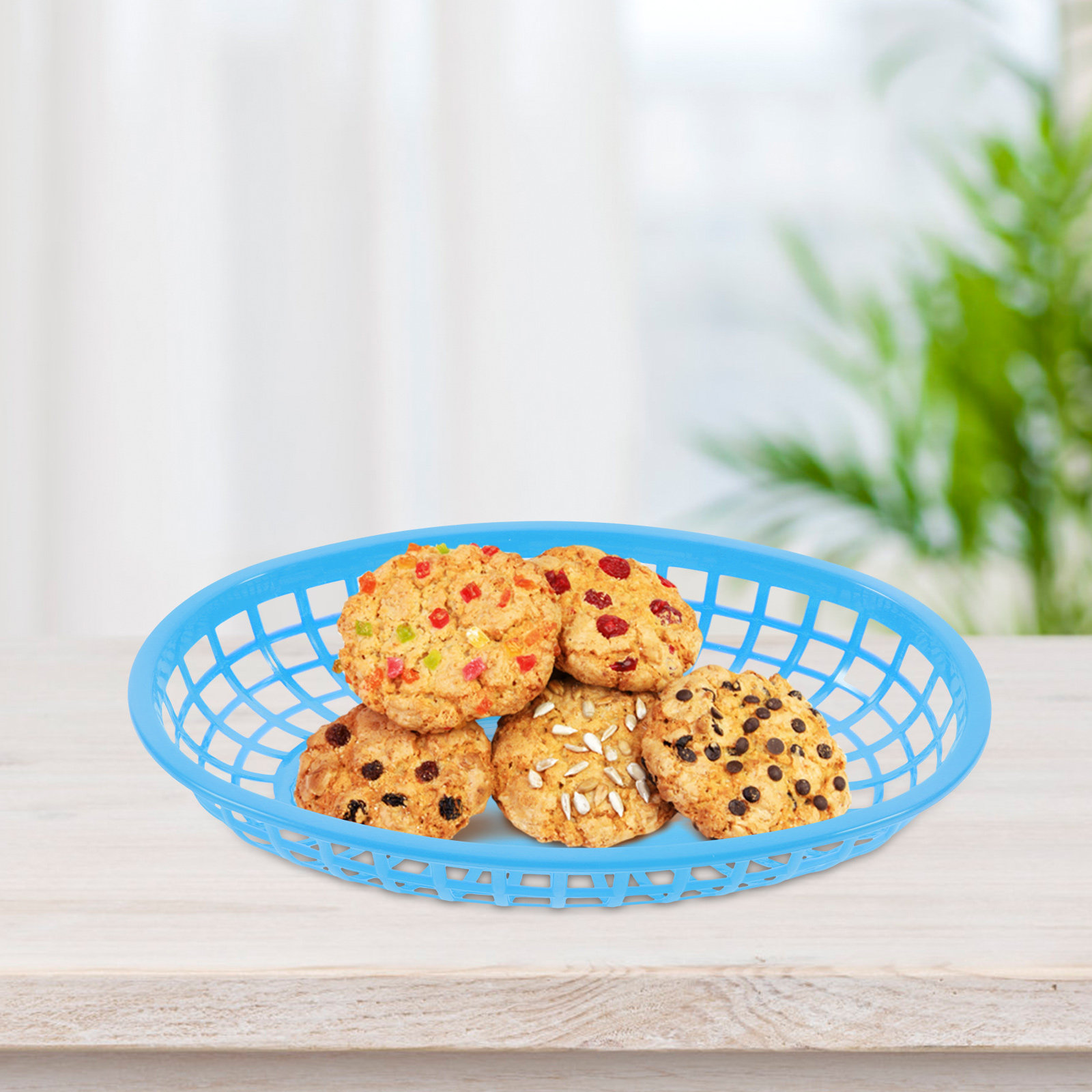 12Pcs Storage Basket Plastic F - مراجعة Fast Food With Snacks وسعره