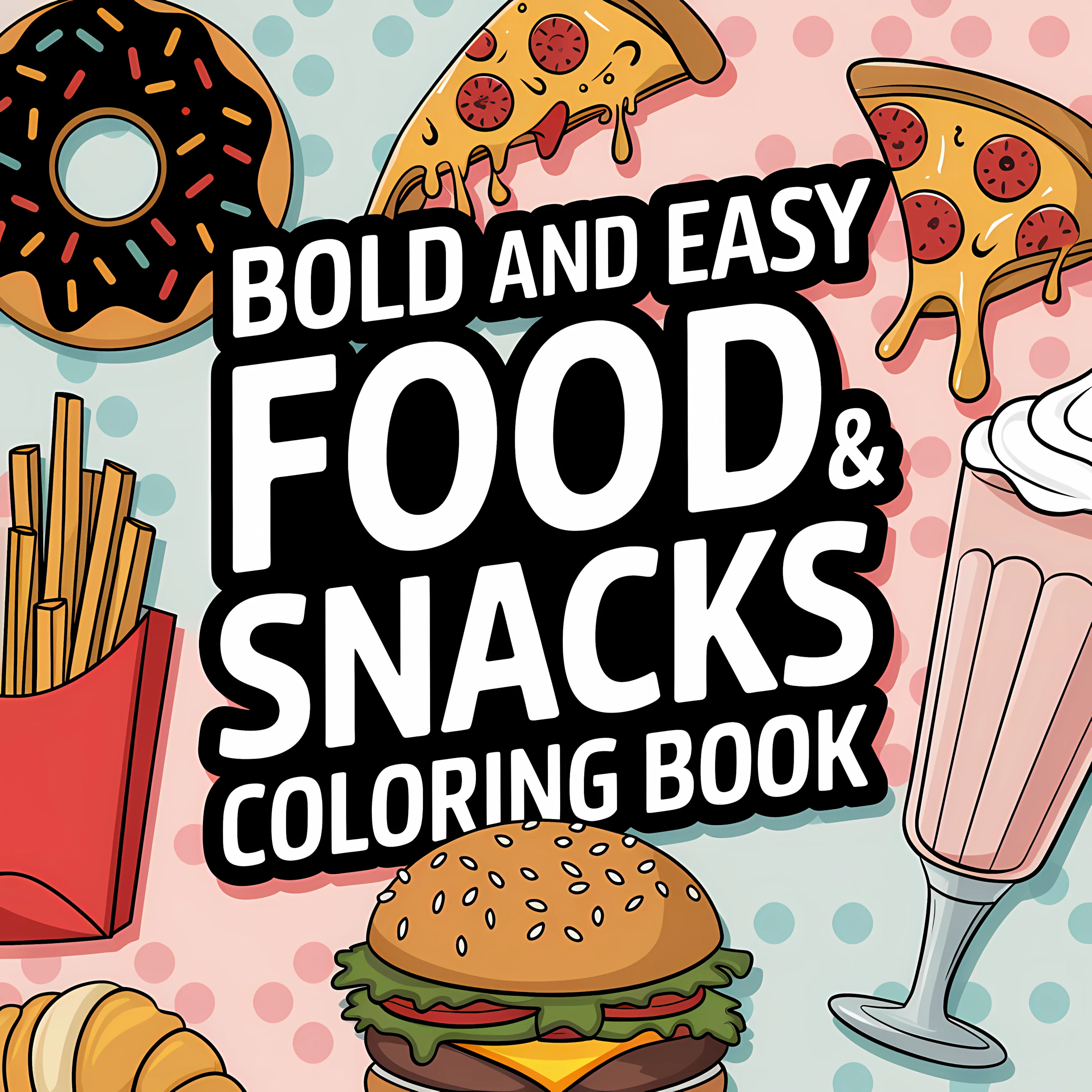 Easy Food and Snacks Coloring  - مراجعة Food Snacks Coloring Book وسعره