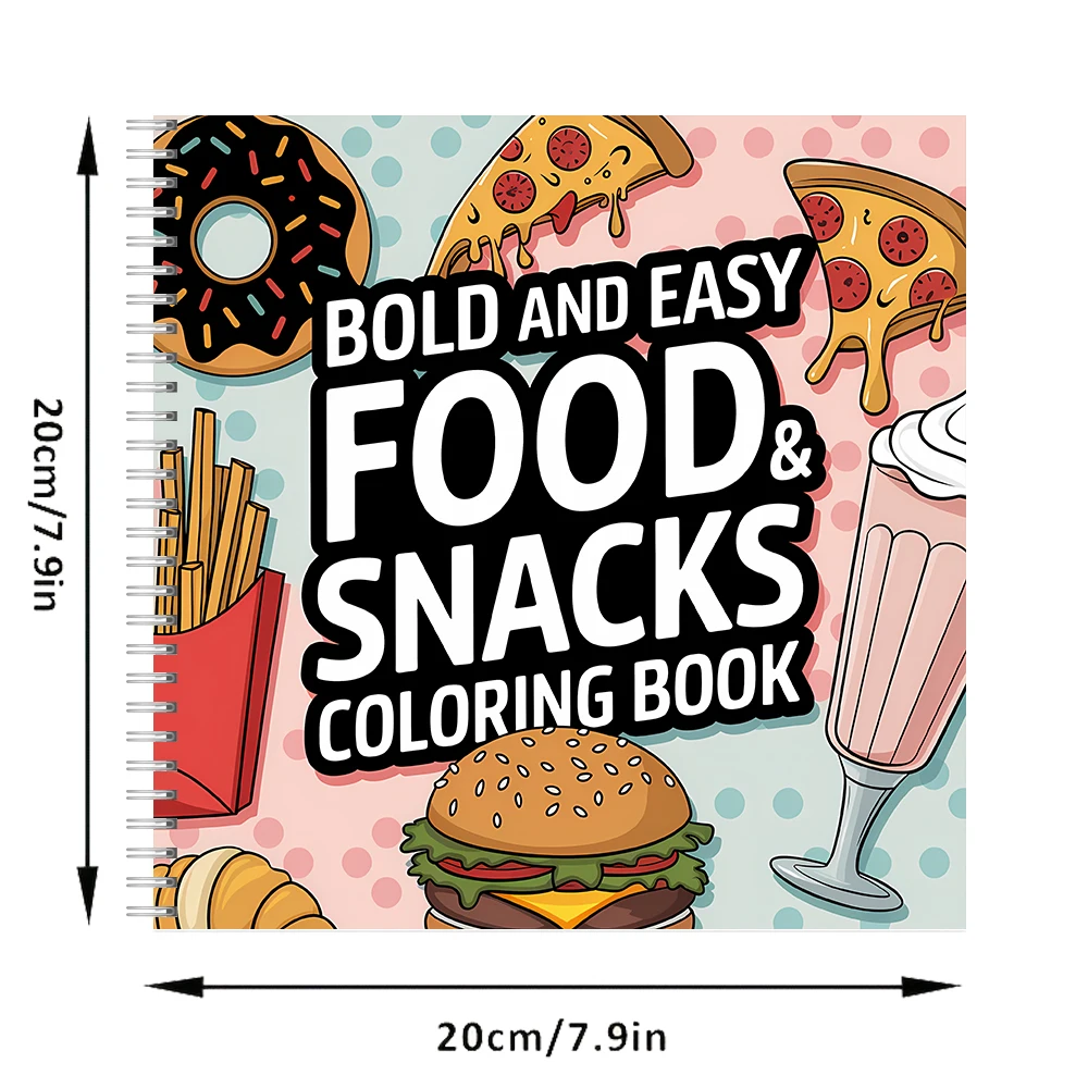 Easy Food and Snacks Coloring  - مراجعة Food Snacks Coloring Book وسعره