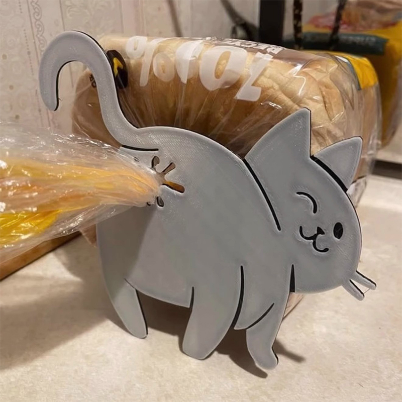 2pcs 3D Cat Butt Bread Bag Cli - مراجعة Food Lovers Snacks وسعره