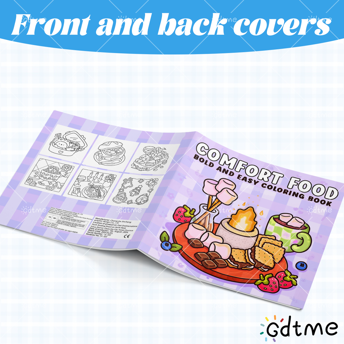 COMFORT FOOD BOLD AND EASY 24  - مراجعة Food Snacks Coloring Book وسعره