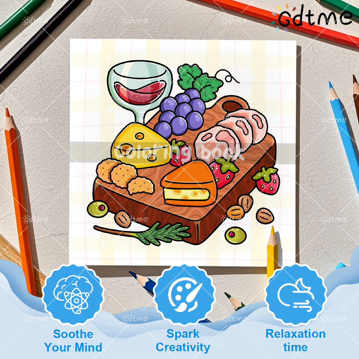 COMFORT FOOD BOLD AND EASY 24  - مراجعة Food Snacks Coloring Book وسعره