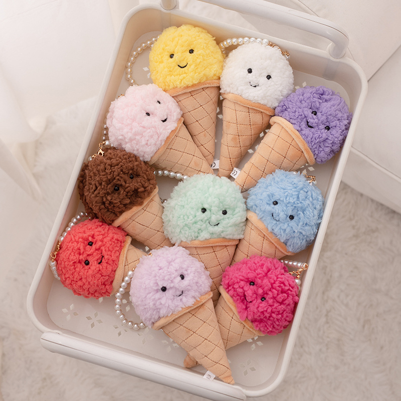 Cute Cartoon Ice cream Plush T - مراجعة Food Snacks Wholesale وسعره