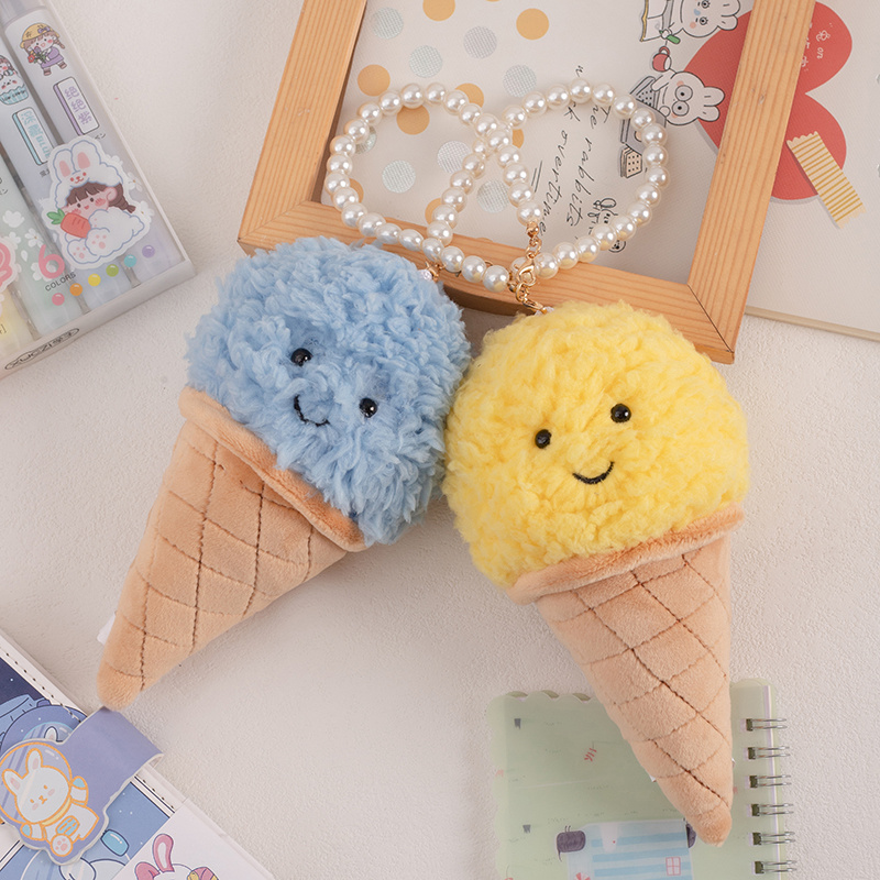 Cute Cartoon Ice cream Plush T - مراجعة Food Snacks Wholesale وسعره