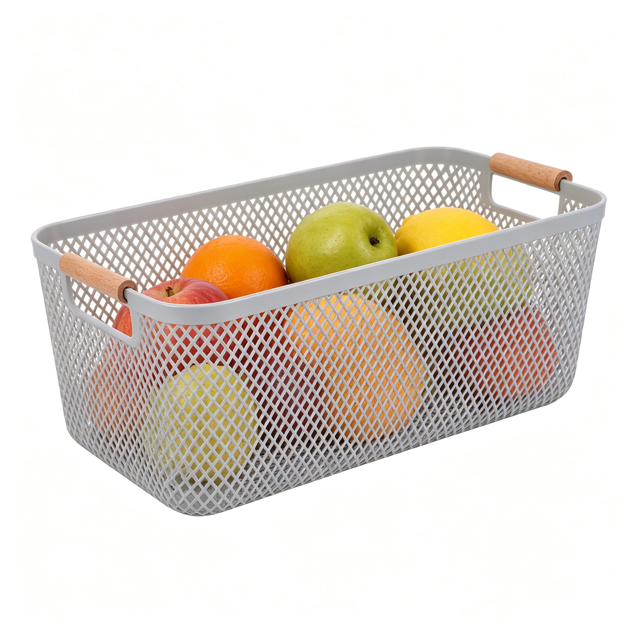 Kitchen Mesh Storage Basket Fo - مراجعة Snacks Food Hamper Basket وسعره