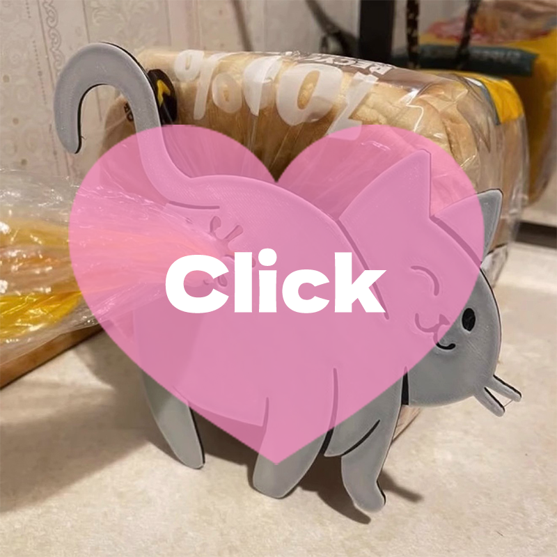 2pcs 3D Cat Butt Bread Bag Cli - مراجعة Food Lovers Snacks وسعره