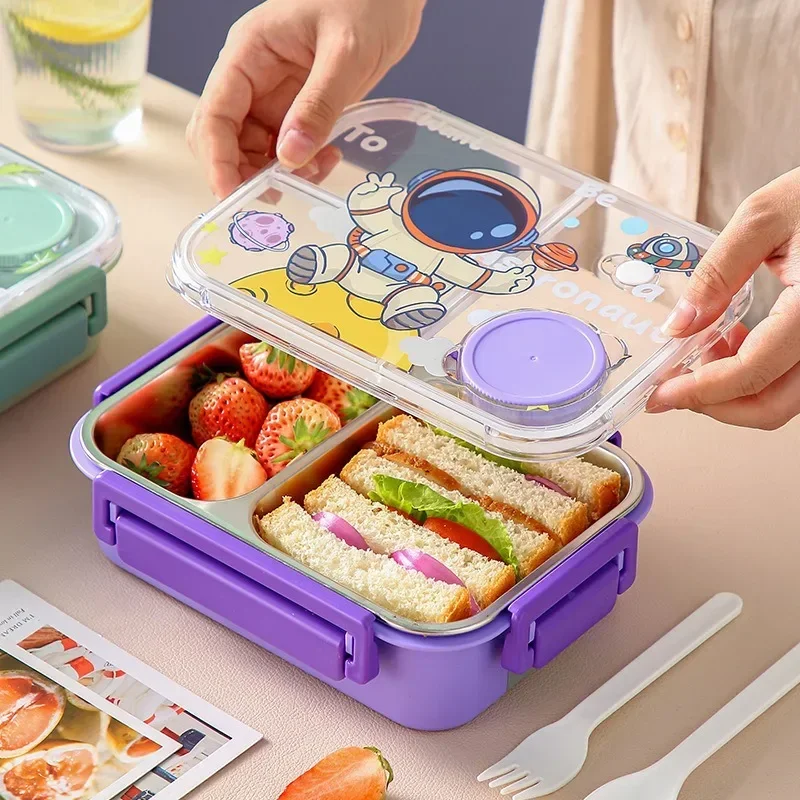 Unicorn Cartoon Bento Lunch Bo - مراجعة Snacks Food Warmer وسعره