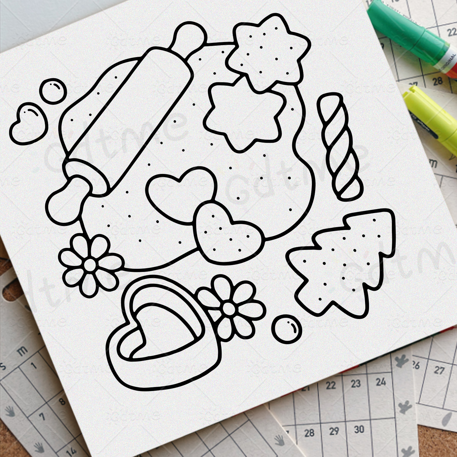 FOOD SWEETS Bold-easy Patterns - مراجعة Food Snacks Coloring Book وسعره