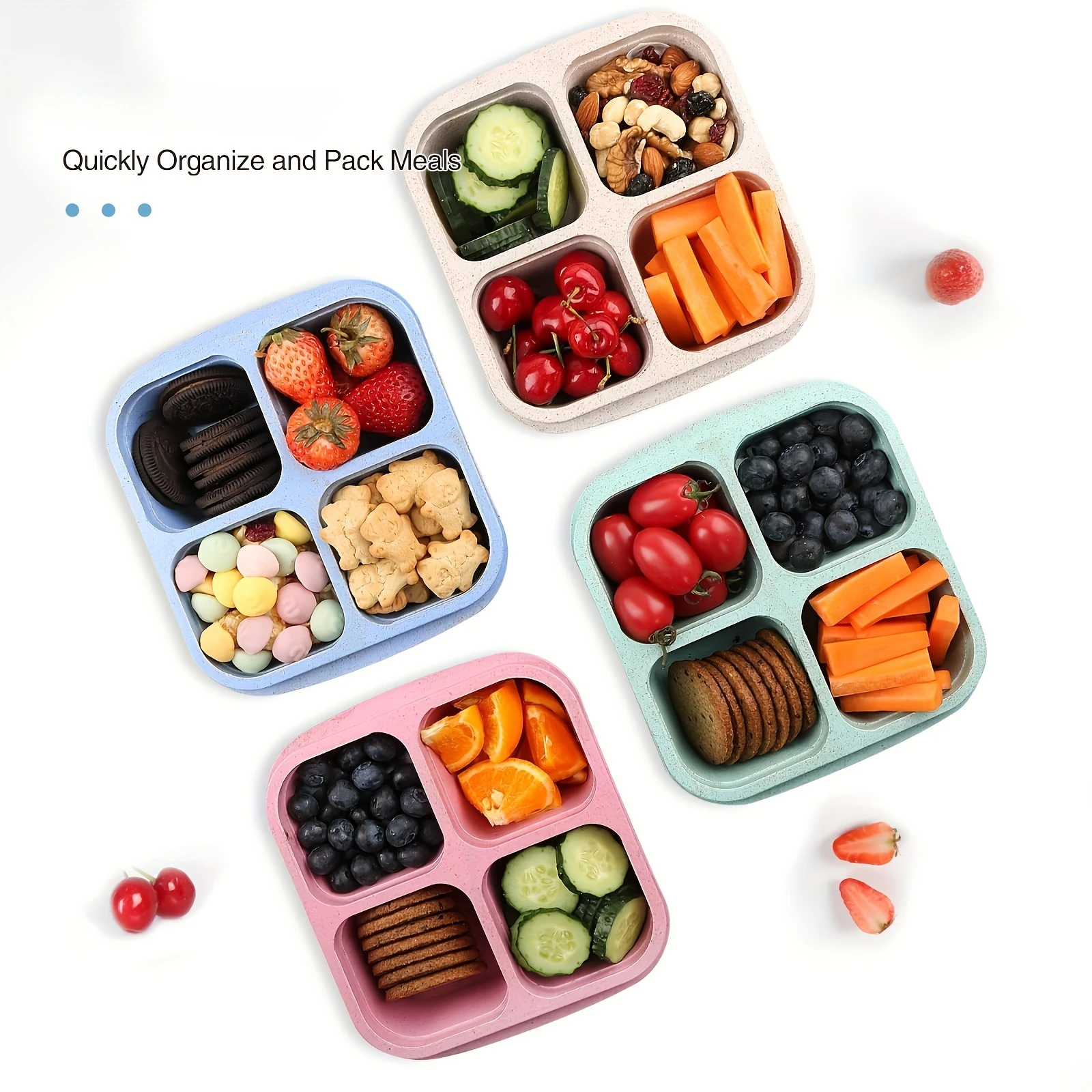 Snack Box with Four Transparen - مراجعة Food Snacks Wholesale وسعره