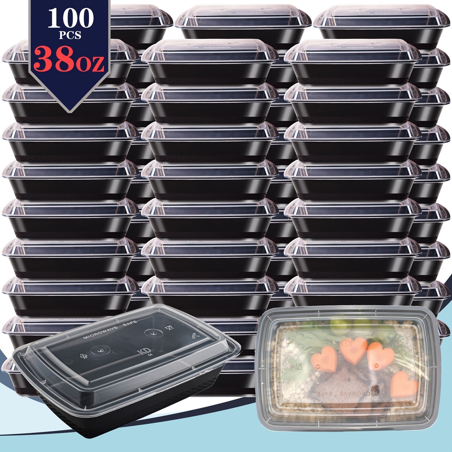 usBlack 100pcs (50 Containers  - مراجعة Food & Snacks Colouring Book وسعره