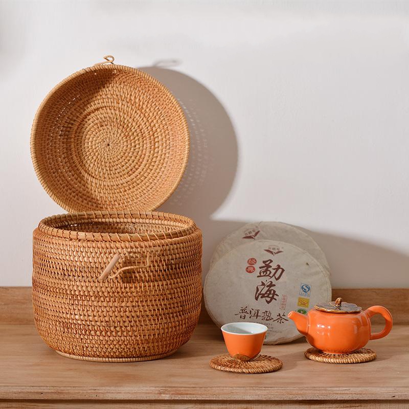 Handwoven Rattan Tea Storage B - مراجعة Food Snacks Wholesale وسعره