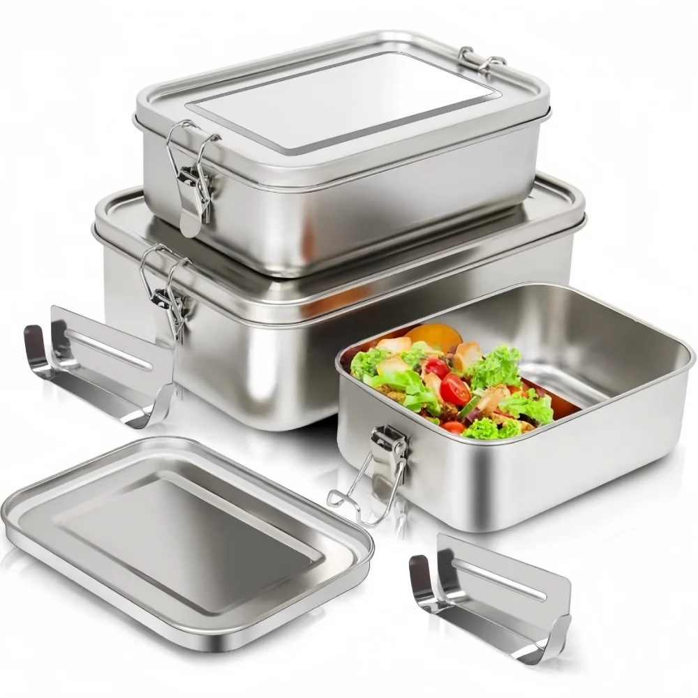 Stainless Steel Bento Box Meta - مراجعة Food Snacks Wholesale وسعره