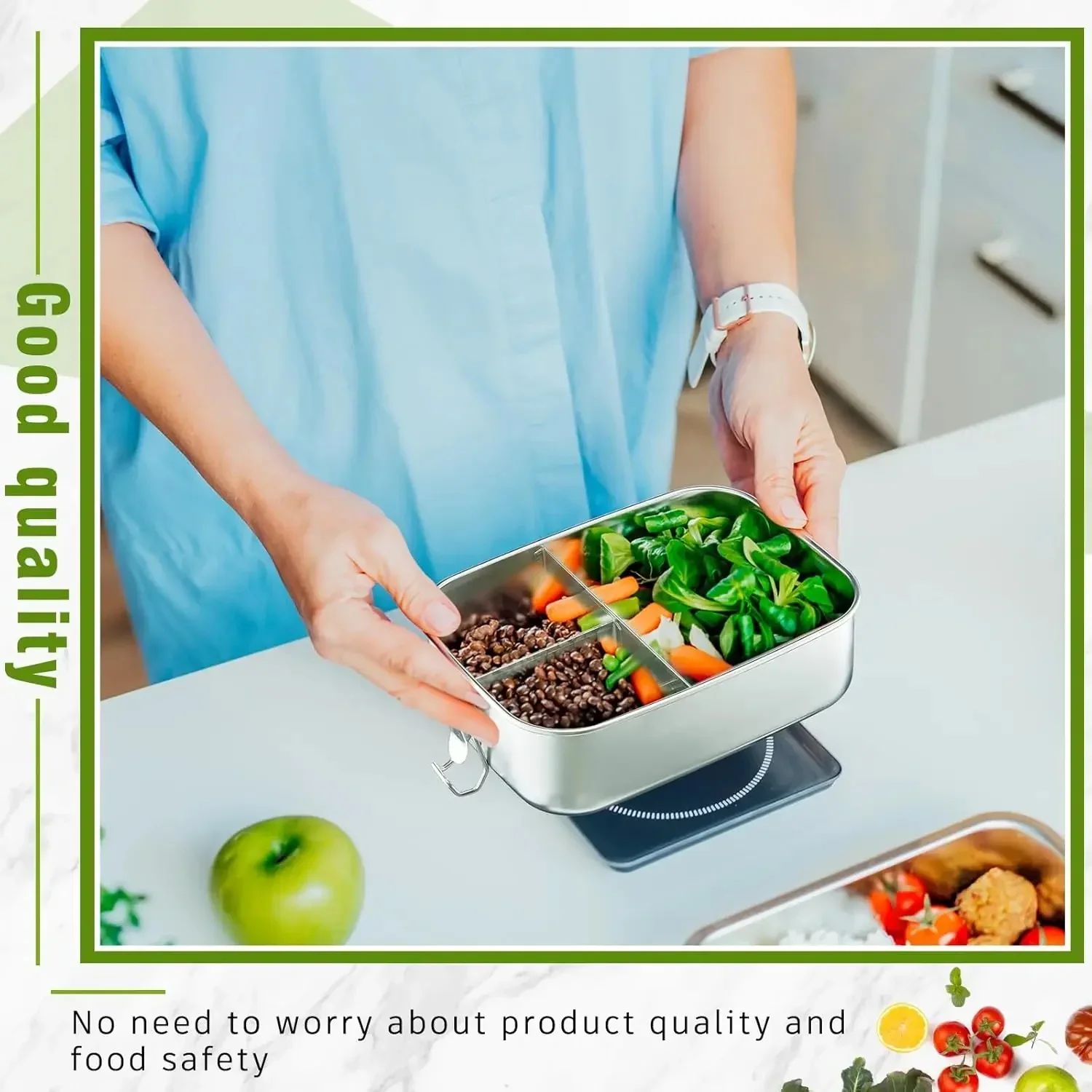 Stainless Steel Bento Box Meta - مراجعة Food Snacks Wholesale وسعره