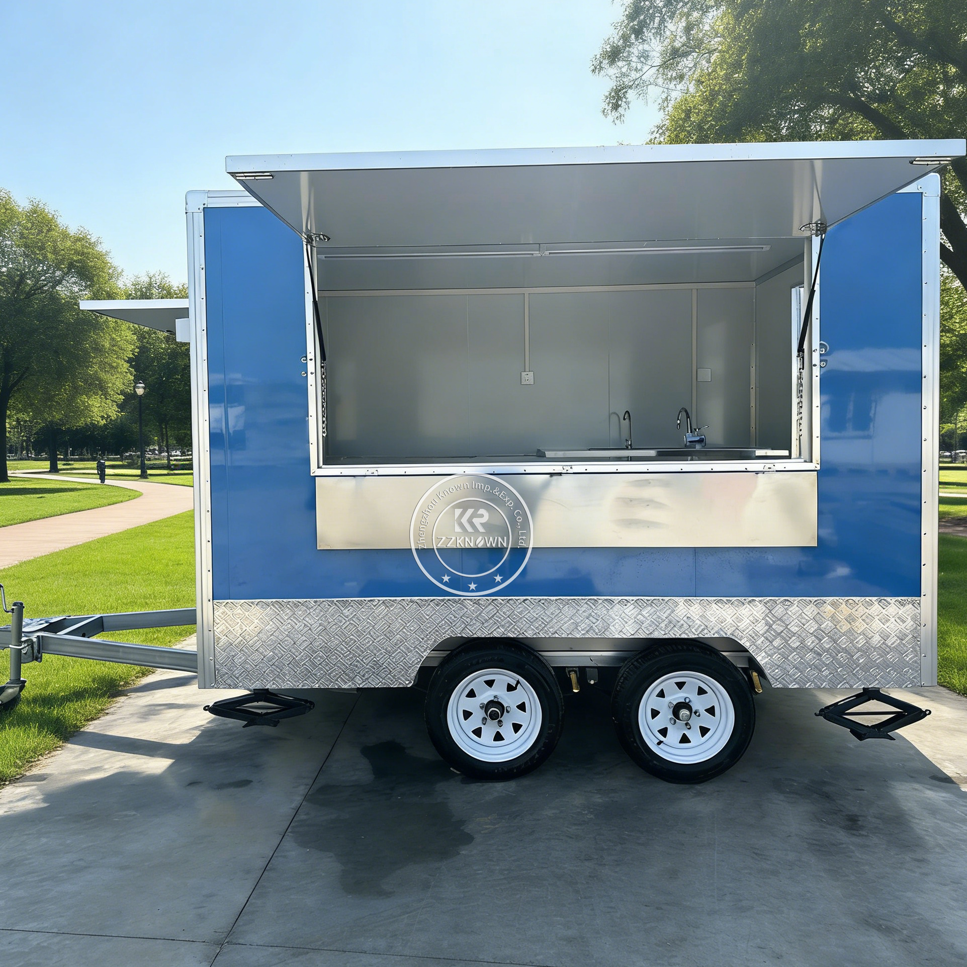 Custom Catering Trailer Mobile - مراجعة Fast Food With Snacks وسعره
