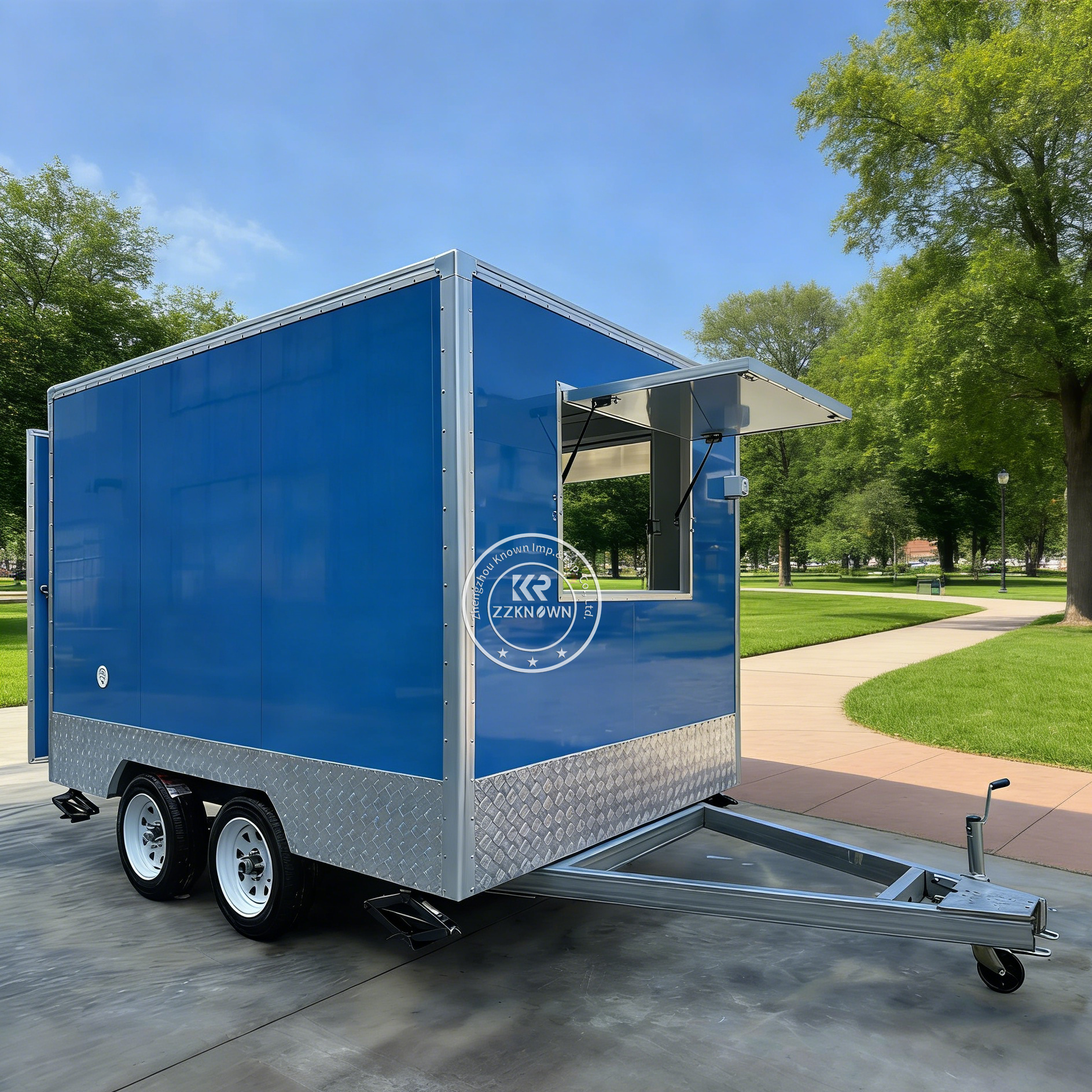 Custom Catering Trailer Mobile - مراجعة Fast Food With Snacks وسعره
