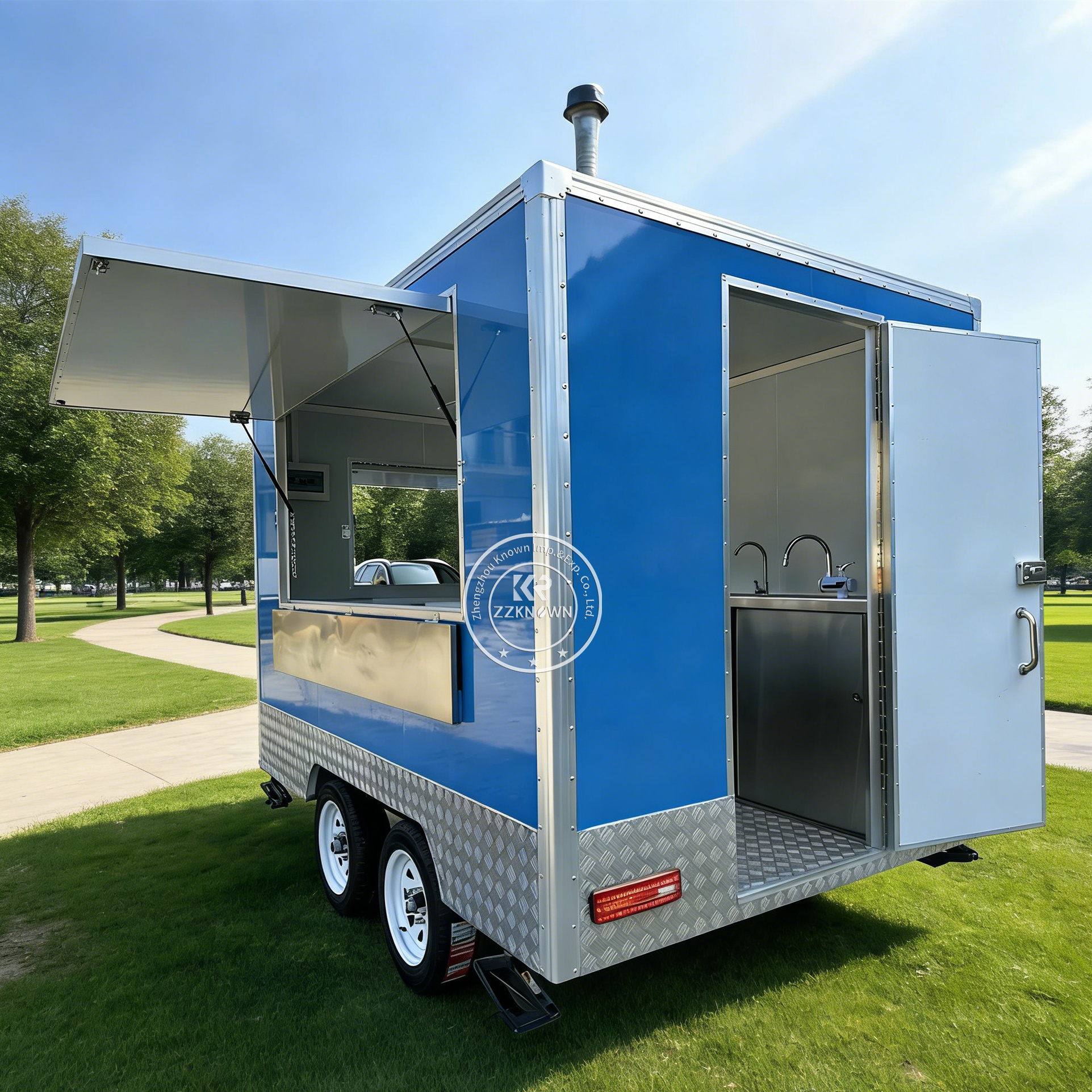 Custom Catering Trailer Mobile - مراجعة Fast Food With Snacks وسعره