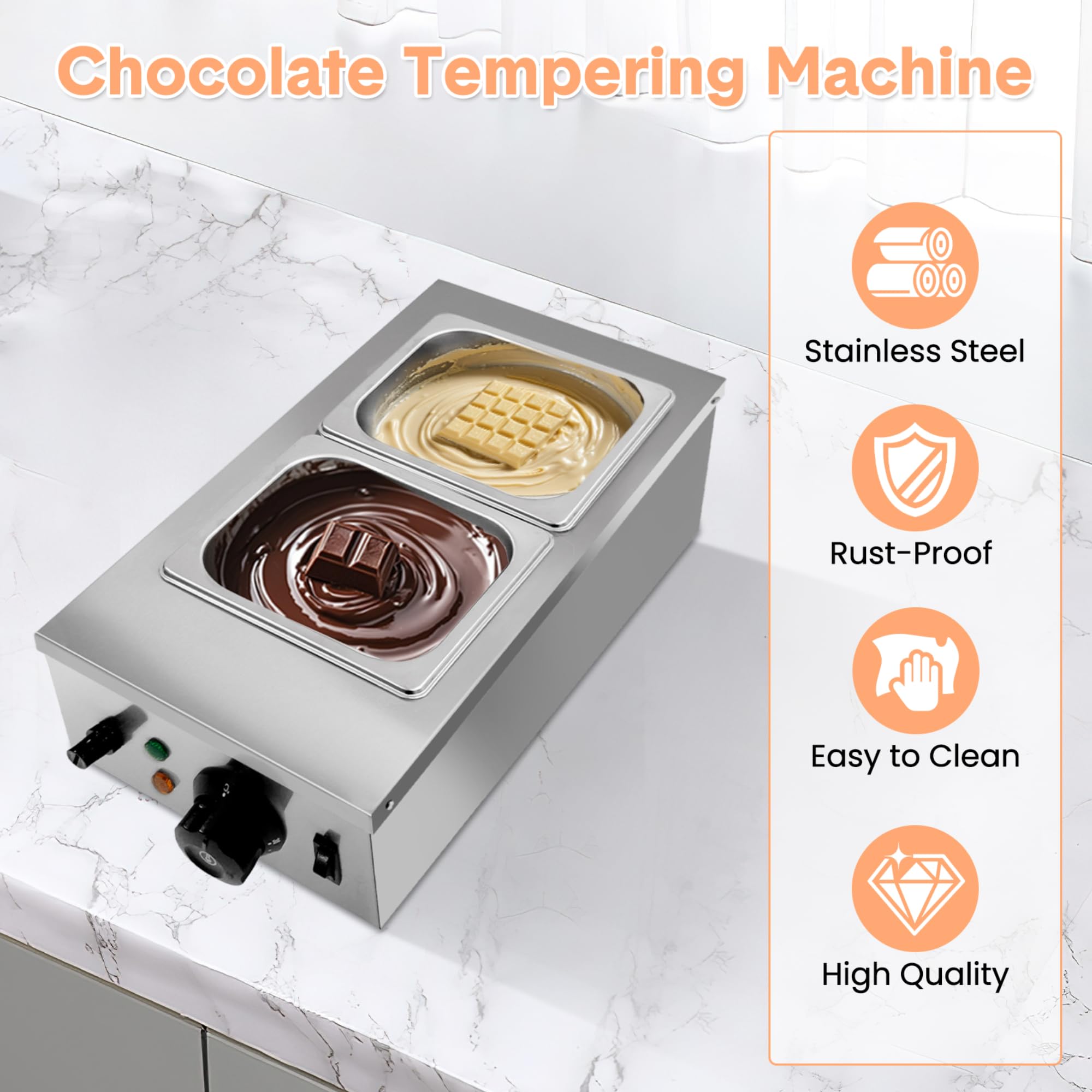 2/3-Tank Chocolate Tempering M - مراجعة Food & Snacks Coloring Book Bold & Easy Designs For Adults And Kids Bold & Easy Coloring Books وسعره
