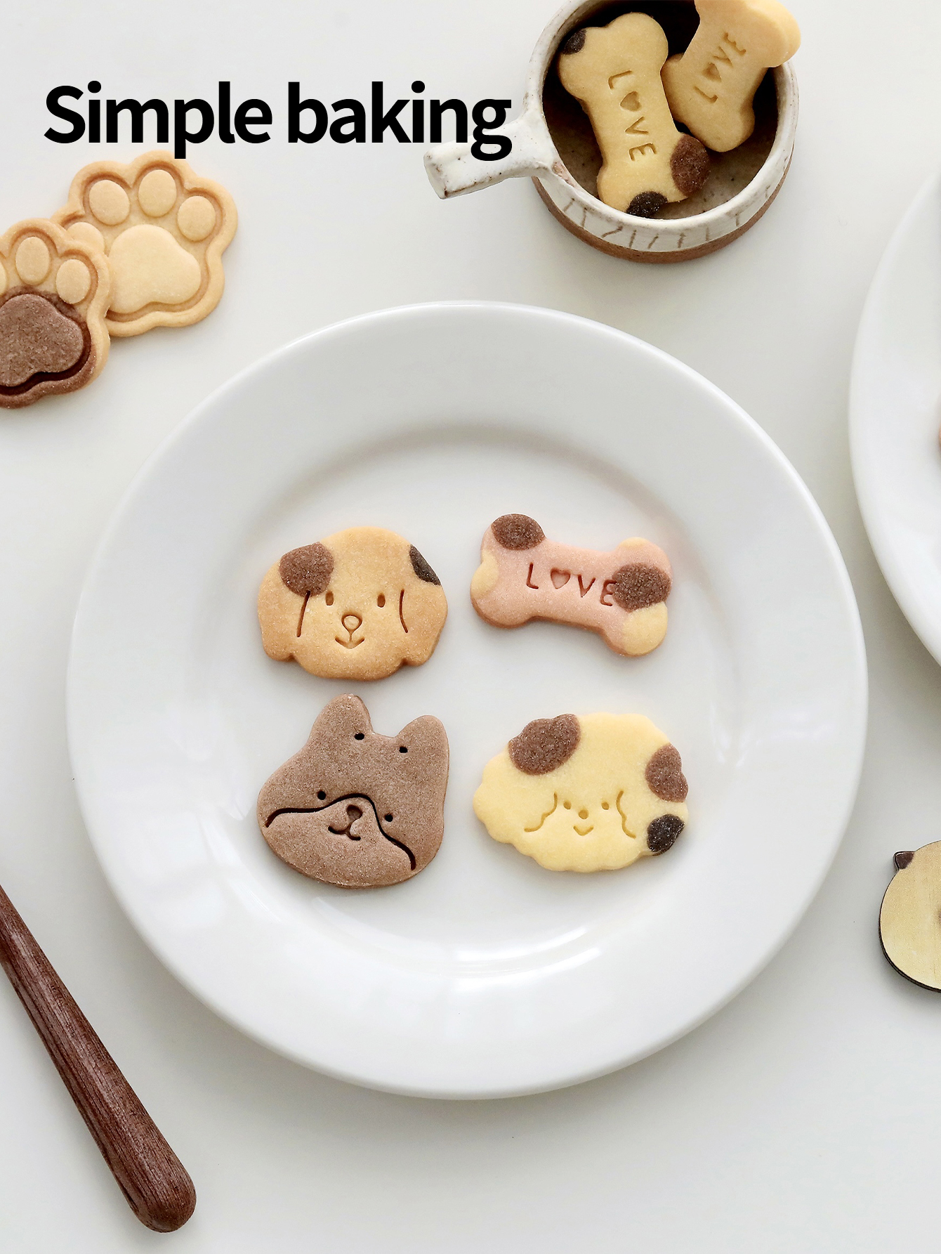 Cartoon dog-shaped cookie mold - مراجعة Food Stamps Snacks وسعره