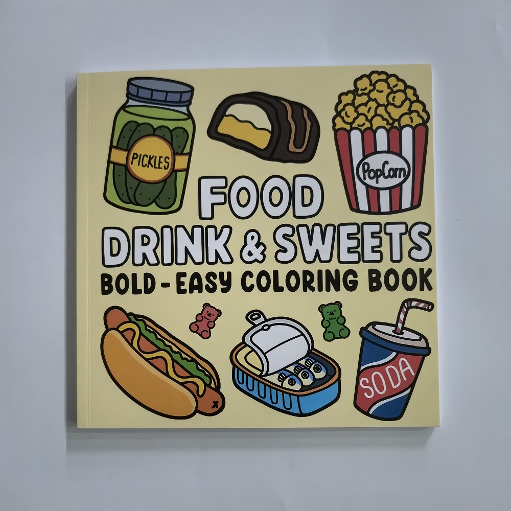 Food Drinks Desserts Coloring  - مراجعة Food Snacks Coloring Book وسعره
