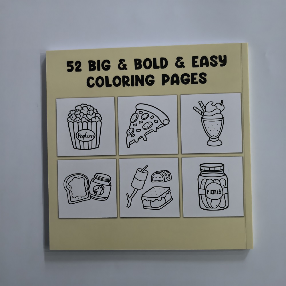 Food Drinks Desserts Coloring  - مراجعة Food Snacks Coloring Book وسعره