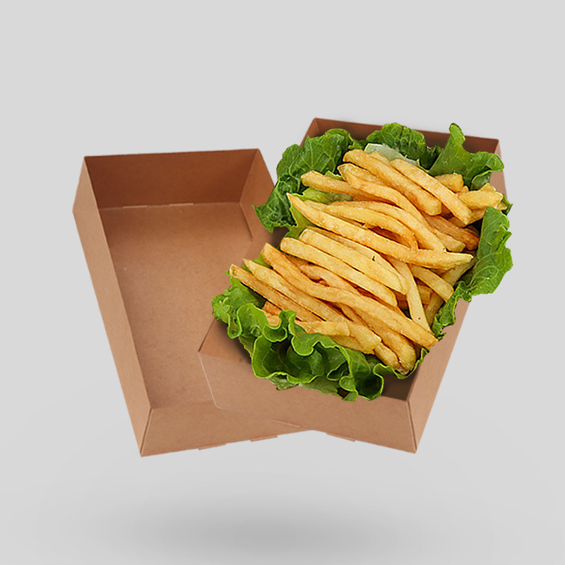 20/50Pcs Kraft Paper Food Tray - مراجعة Fast Food With Snacks وسعره