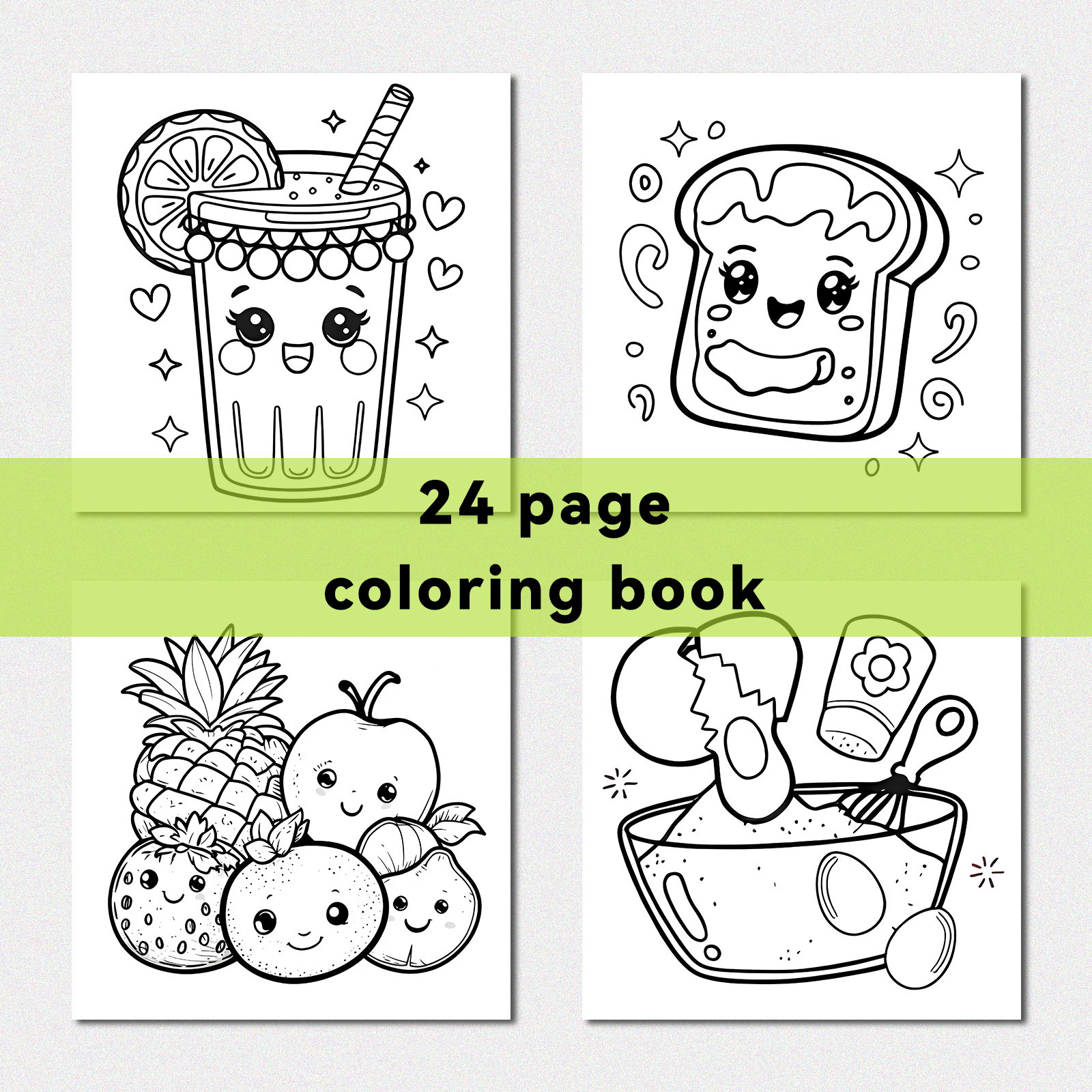 FOOD AND SNACK Coloring Book F - مراجعة Food Snacks Coloring Book وسعره