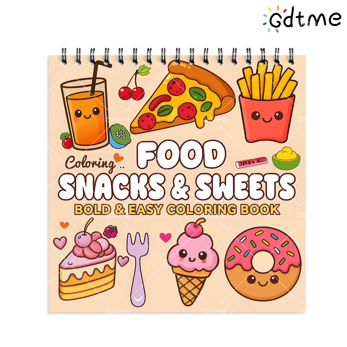 FOOD SNACKS & SWEETS Themed Co - مراجعة Food Snacks Coloring Book وسعره