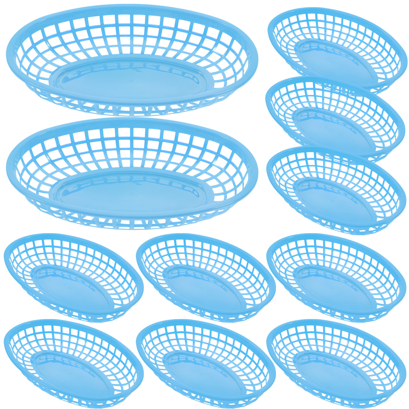 12Pcs Plastic Snack Baskets St - مراجعة Fast Food With Snacks وسعره