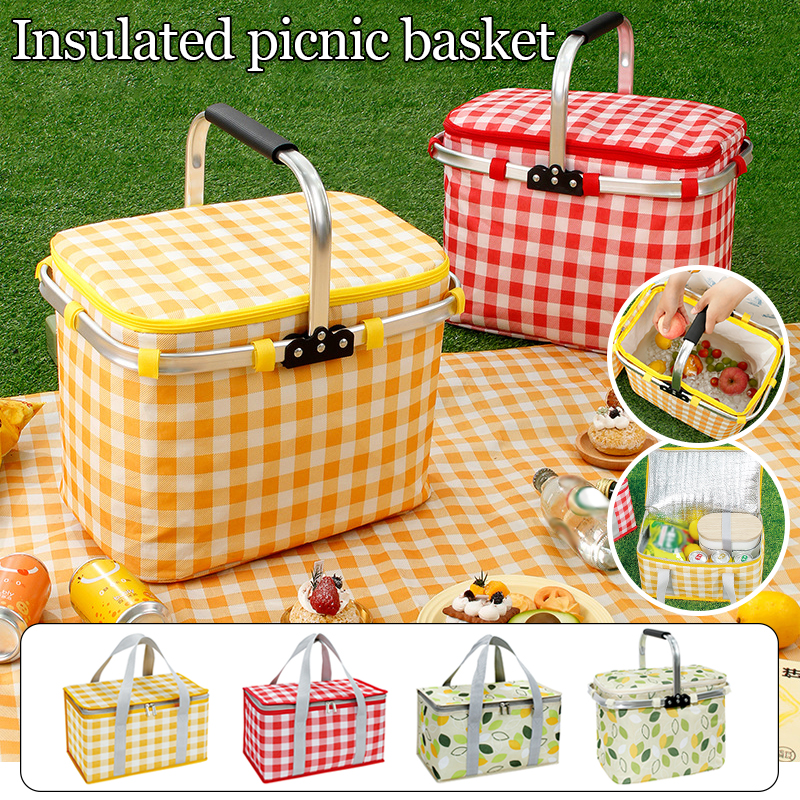 Retro Pastoral Lunch Bag Foldi - مراجعة Food Snacks For Camping وسعره