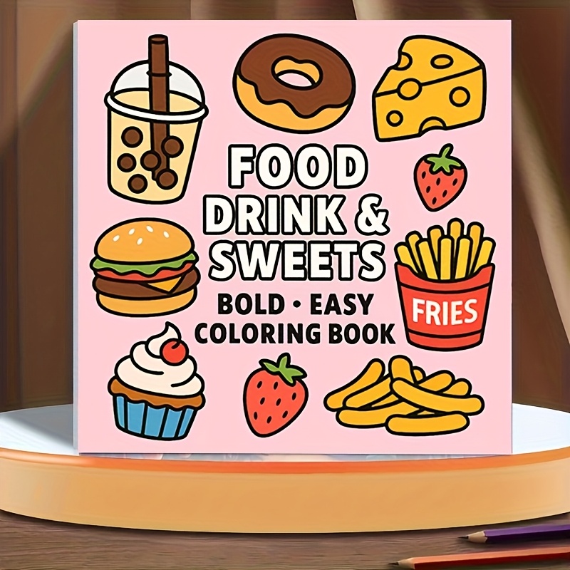 Original Upgraded Version, 24  - مراجعة Food Snacks Coloring Book وسعره