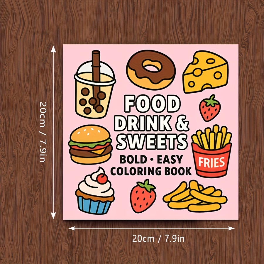 Original Upgraded Version, 24  - مراجعة Food Snacks Coloring Book وسعره