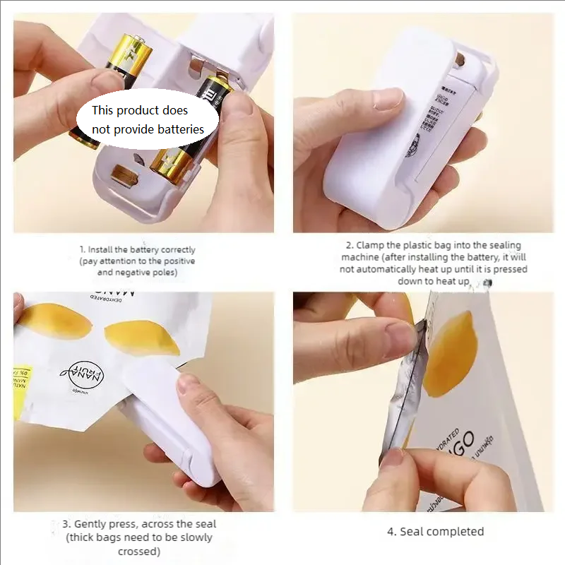 Small portable snack sealing m - مراجعة Food Snacks Wholesale وسعره