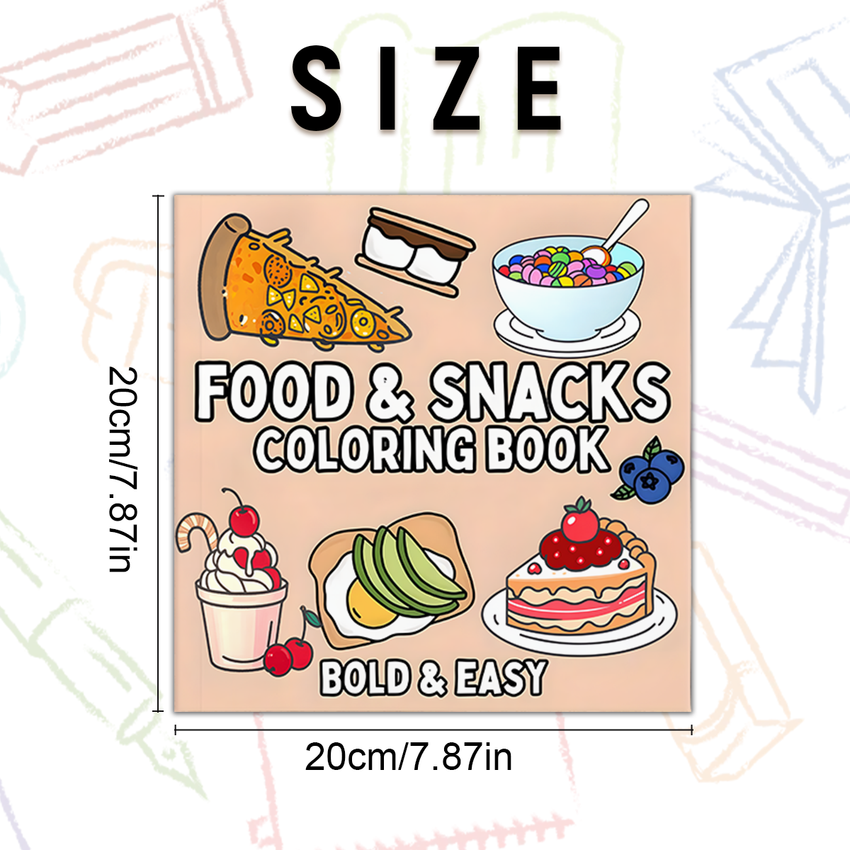 Delicious Food & Snack Themed  - مراجعة Food Snacks Coloring Book وسعره