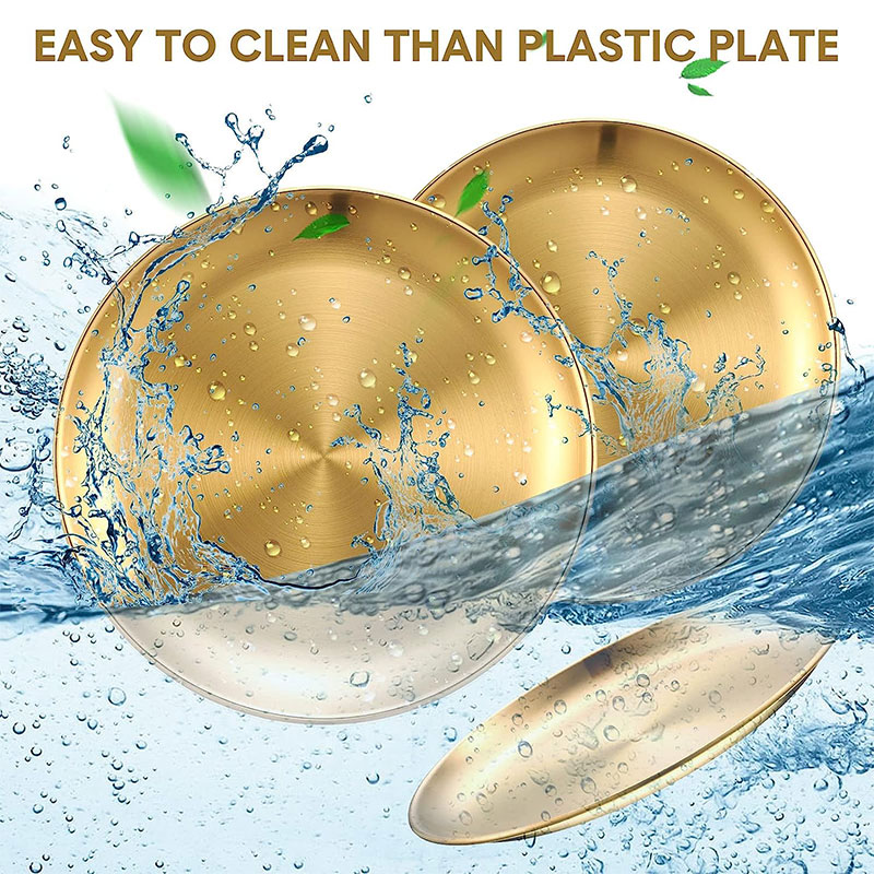 Metal Round Plate Camping Dish - مراجعة Food Snacks For Camping وسعره