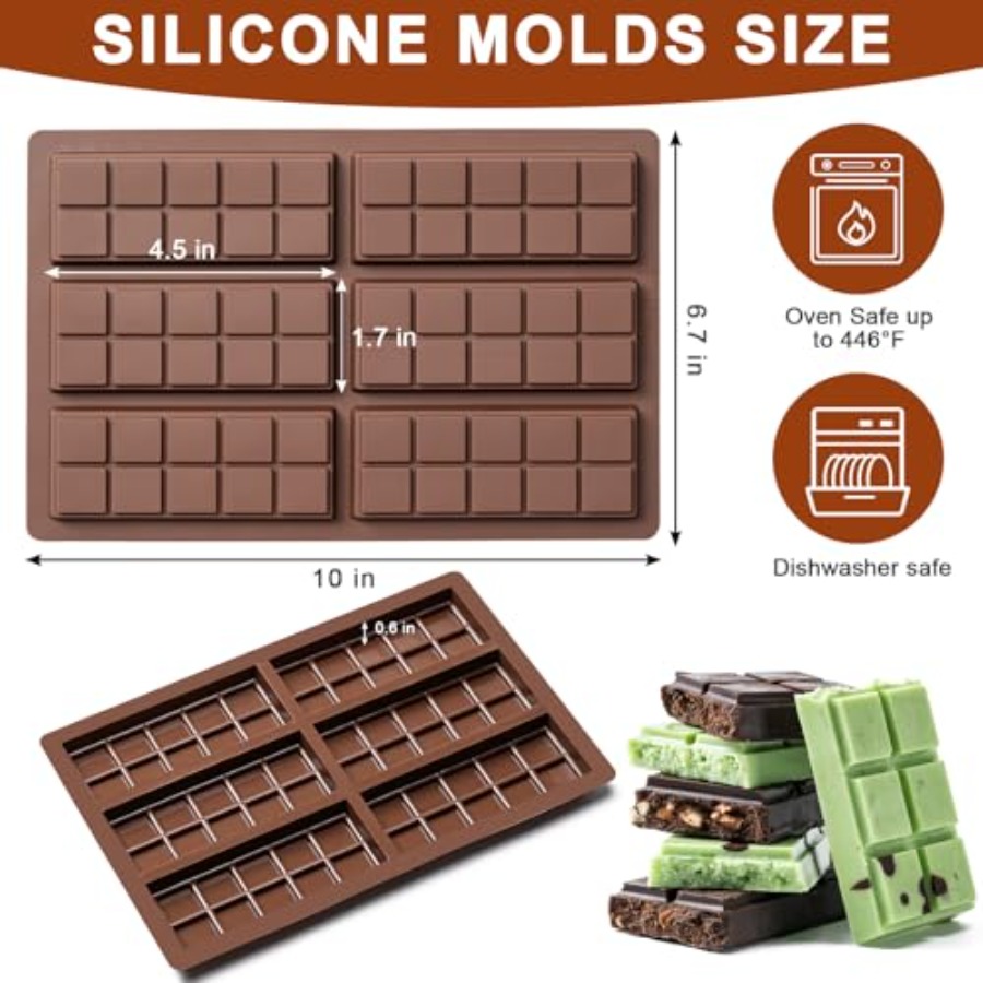 Chocolate Bar Mold Non-Stick C - مراجعة Food Snacks Wholesale وسعره