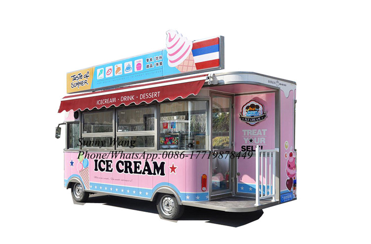 OEM 5m Mobile Hot Dog Food Car - مراجعة Fast Food With Snacks وسعره
