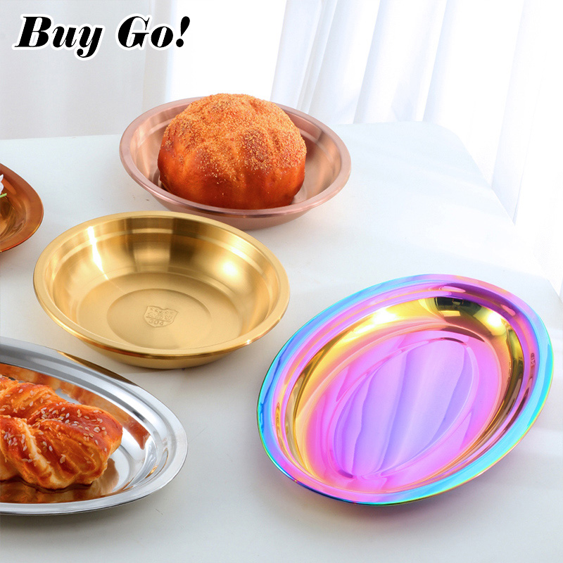 1/2PCS Stainless Steel Food Pl - مراجعة Food Snacks To Buy وسعره