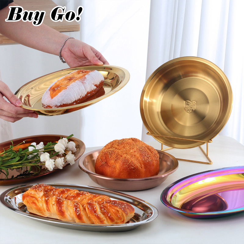 1/2PCS Stainless Steel Food Pl - مراجعة Food Snacks To Buy وسعره
