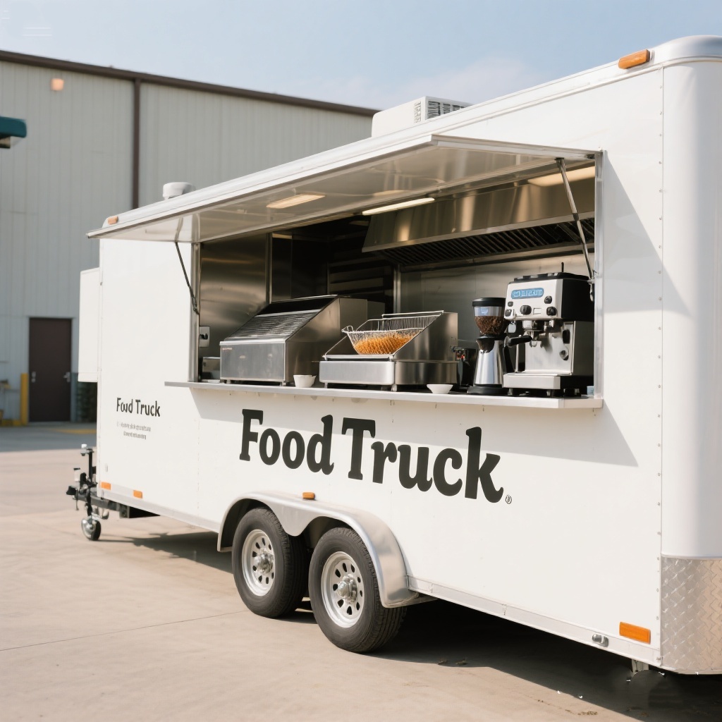 Mobile Food Truck With Full Ki - مراجعة Fast Food With Snacks وسعره