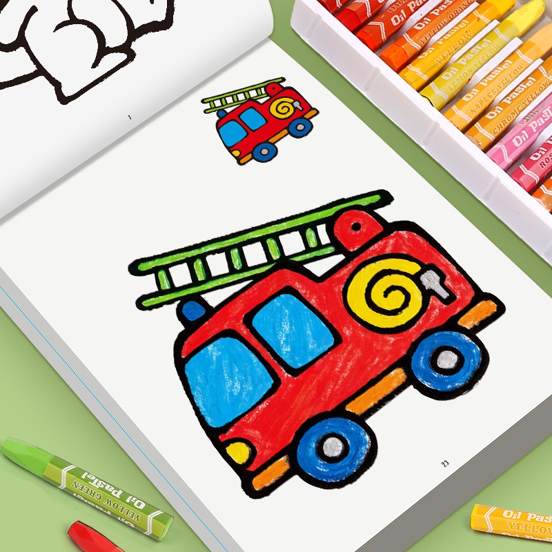 Children's Drawing Book, Conta - مراجعة Food Snacks Coloring Book وسعره