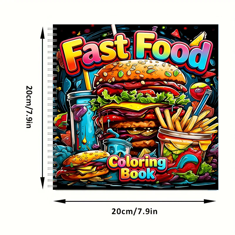 Fast Food Coloring Book for Ad - مراجعة Food Snacks Coloring Book وسعره